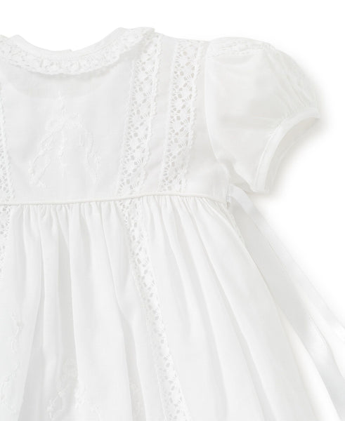 Victoria Cotton Christening Gown with Bonnet
