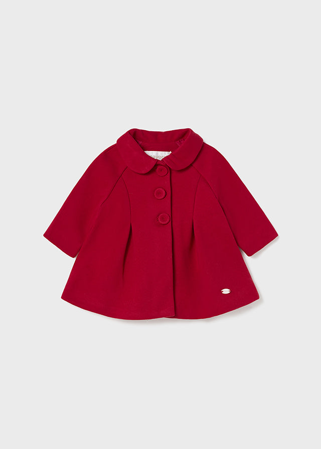 Baby Wool Coat in Red