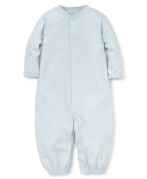 Pima Cotton Convertible Gown in Blue