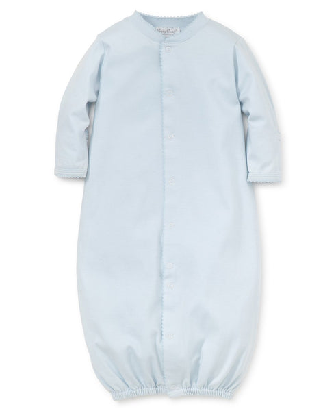 Pima Cotton Convertible Gown in Blue
