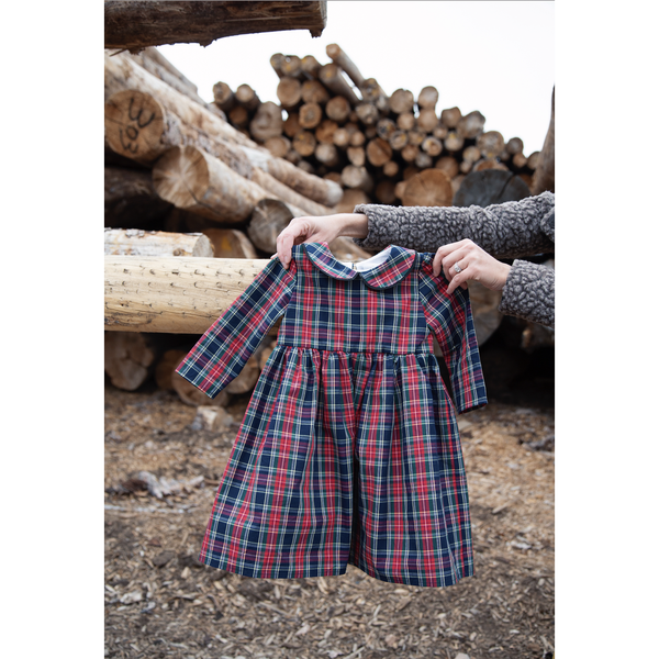 The Claire Holiday Red Tartan Dress