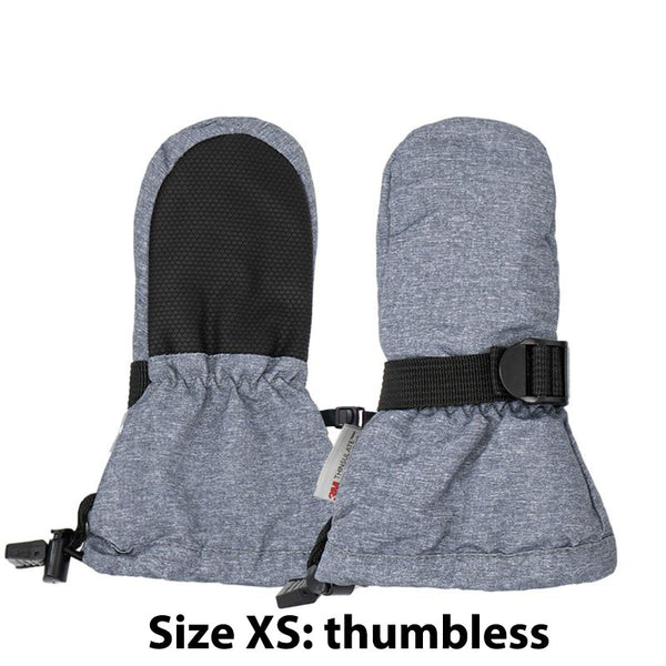Waterproof Mittens in Gray