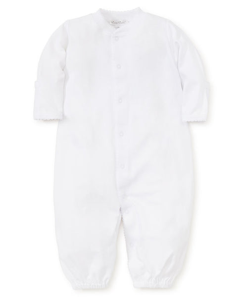 Pima Cotton Convertible Gown in White
