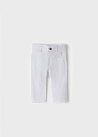 Baby Toddler  Slim Fit Chino Pant in White