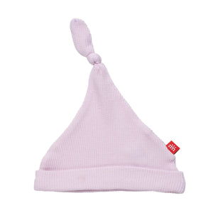 Modal Waffle Knot Hat in Lilac Snow