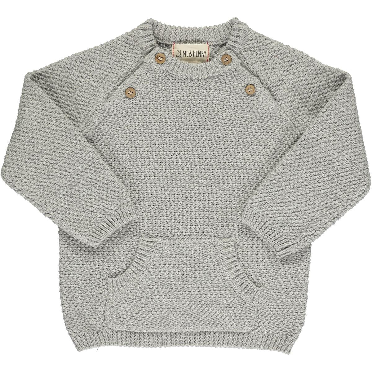 Baby Boy Morrison Sweater in Light Gray