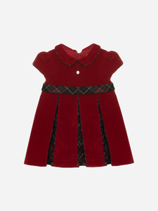 Red Velvet & Brit Tartan Dress Red Velvet & Brit Tartan Dress