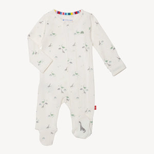 Organic Cotton Magnetic Footie in Tiny Diny