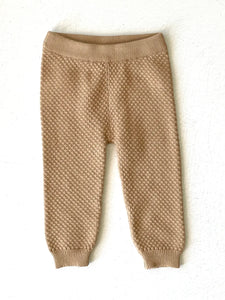 Organic Cotton Knit Pant in Earth Brown