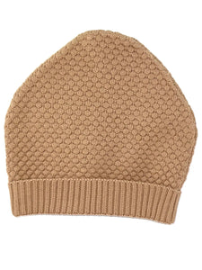 Organic Cotton Knit Hat in Earth Brown
