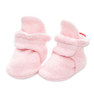 Zutano Fleece Baby Booties in Light Pink
