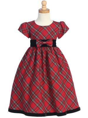 Doll Plaid Holiday Dress (Fits American Girl Doll)