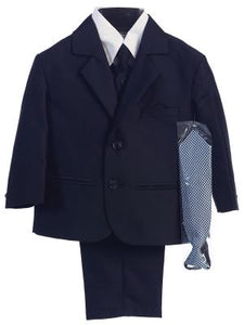 Boys Communion Suit in Navy Blue
