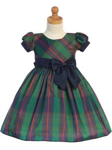Girl Green Plaid Holiday Dress Girl Green Plaid Holiday Dress