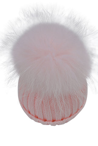 Baby / Toddler Pom Pom Hat in Light Pink