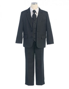Boys Suit in Charcoal Gray