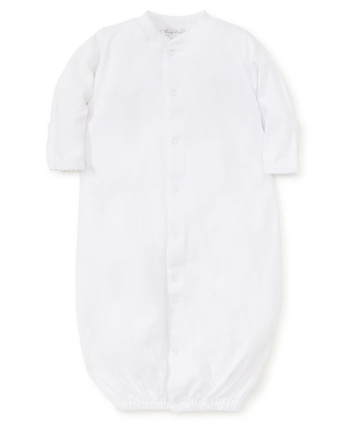 Pima Cotton Convertible Gown in White