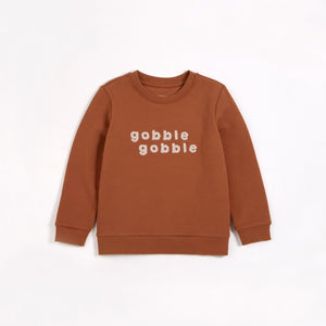 Organic Cotton Sweatshirt in Gobble Gobble