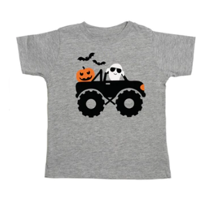 Halloween Pumpkin Ghost Truck Tee