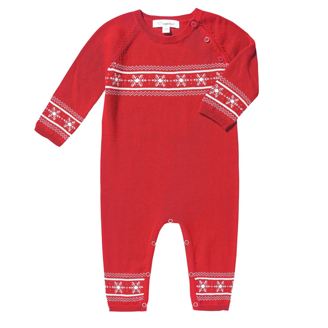 Holiday Red Knit Coverall