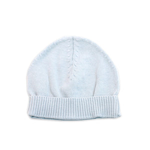 Organic Cotton Knit Hat in Blue