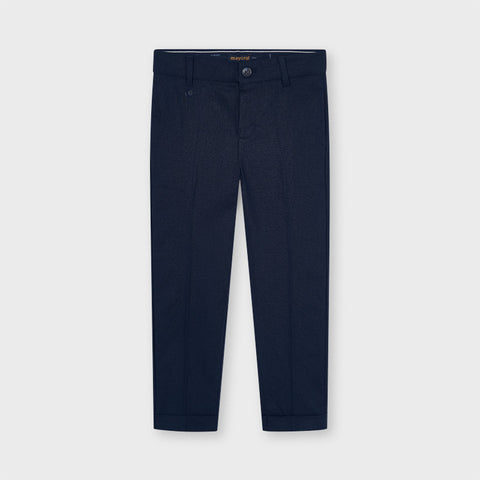 Tailored Linen Pant in Navy