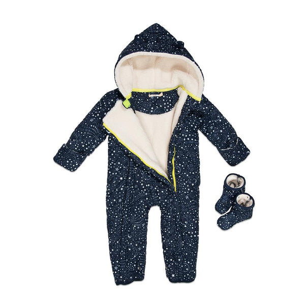 Quilted Perry Snowsuit in Navy