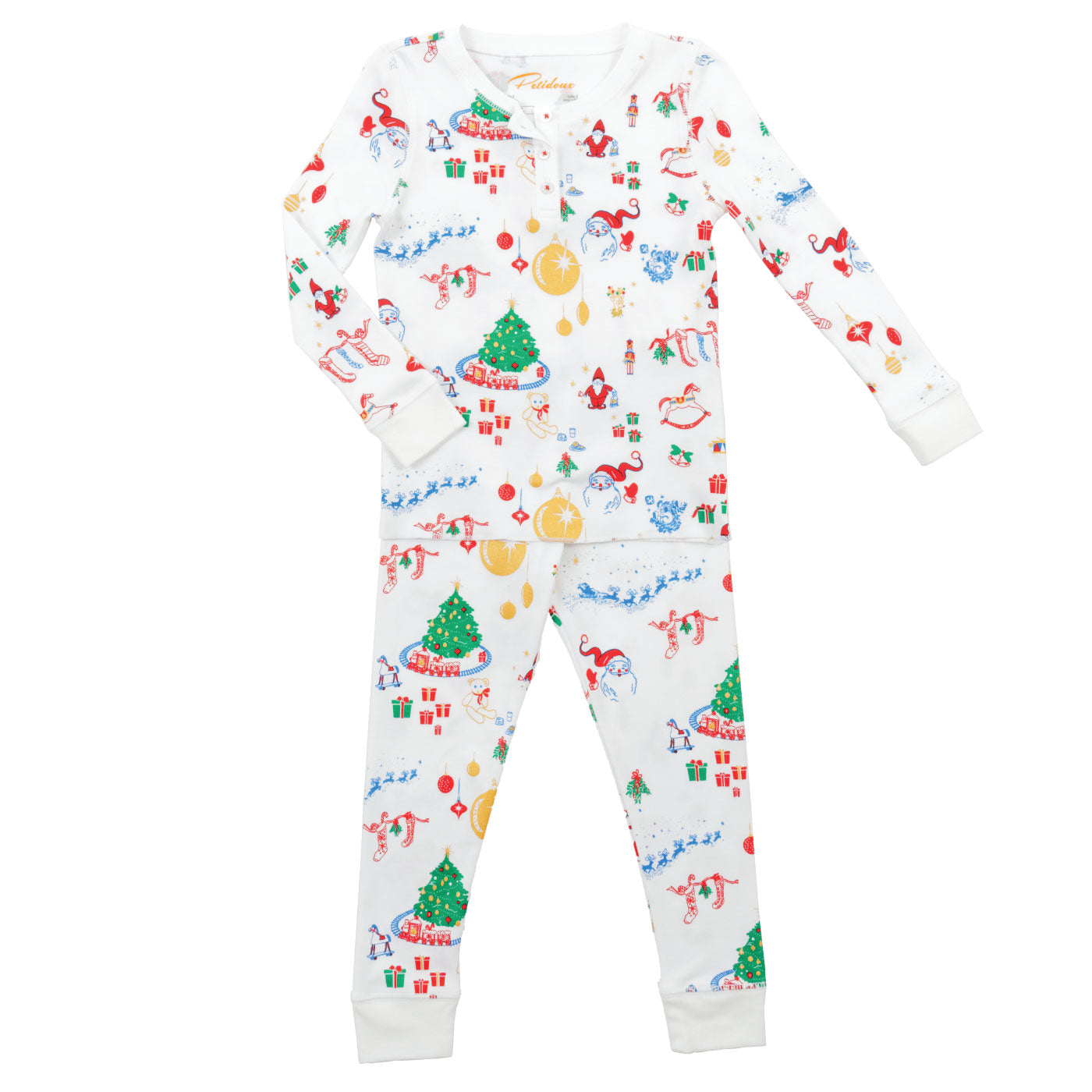 Kids Pajamas Pima Cotton Christmas Pajamas Kissy Kissy Pima Cotton
