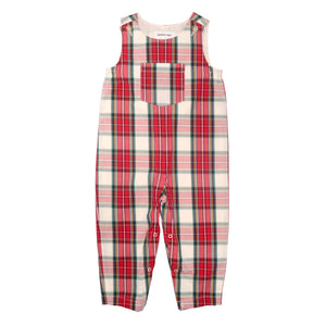 James Coverall in Holiday Red Tartan