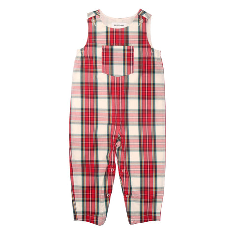 James Coverall in Holiday Red Tartan