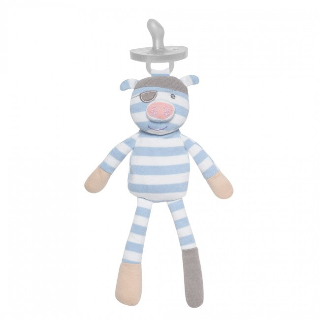 Organic Pacifier Buddies - Pirate the Pig