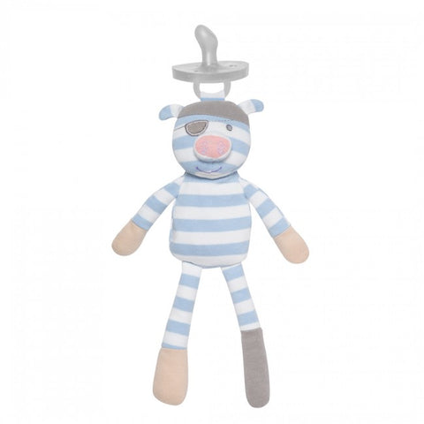 Organic Pacifier Buddies - Pirate the Pig