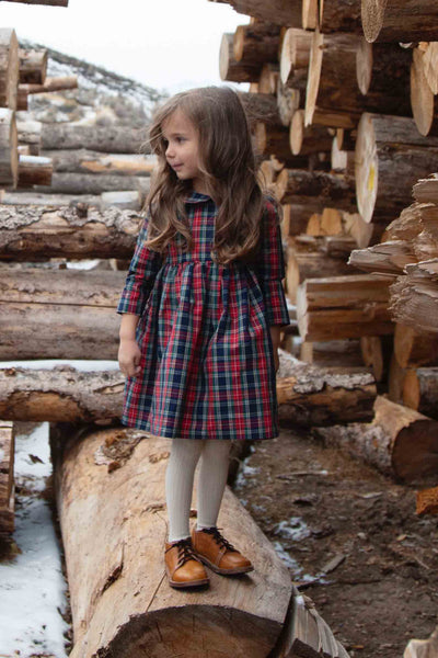 The Claire Holiday Red Tartan Dress