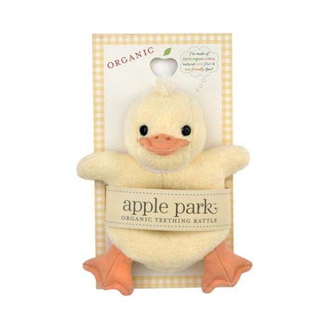 Soft Teething Toy Ducky Rattle by Apple Park